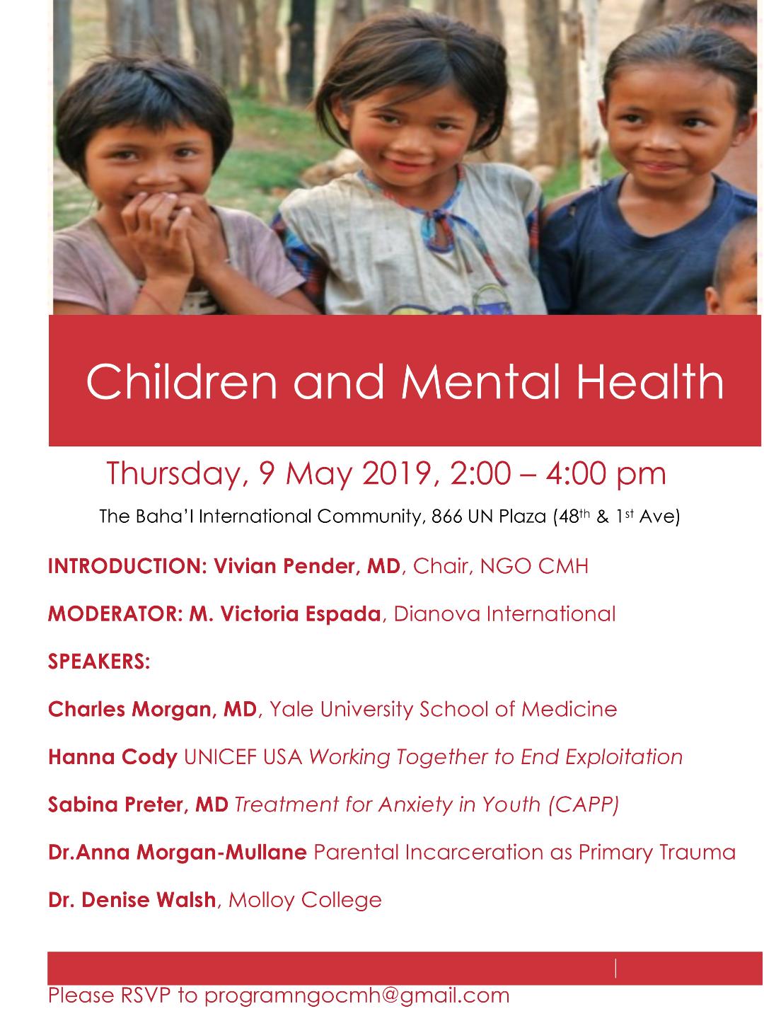 Chidren and Mental Health – International Psychoanalysis